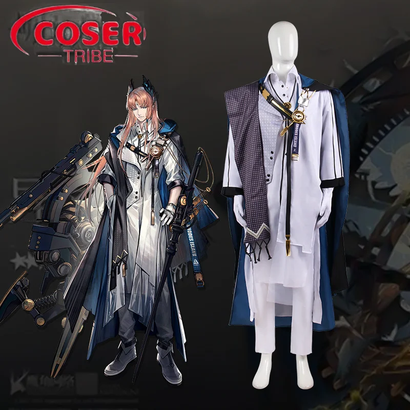 COSER TRIBE Anime Game Arknights Hellagur Halloween Carnival Role Play Costume Complete Set