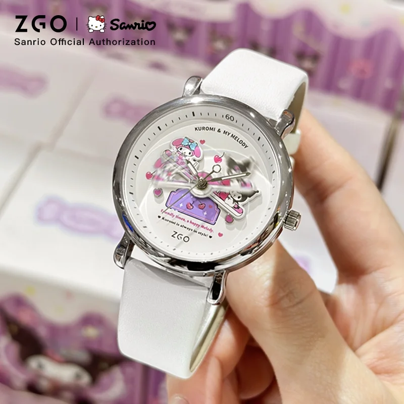 ZGO X Sanrio Cinnamoroll Zegarek studencki Gimnazjum Wodoodporne zegarki kwarcowe z prezentem dla dziewczynek 2175