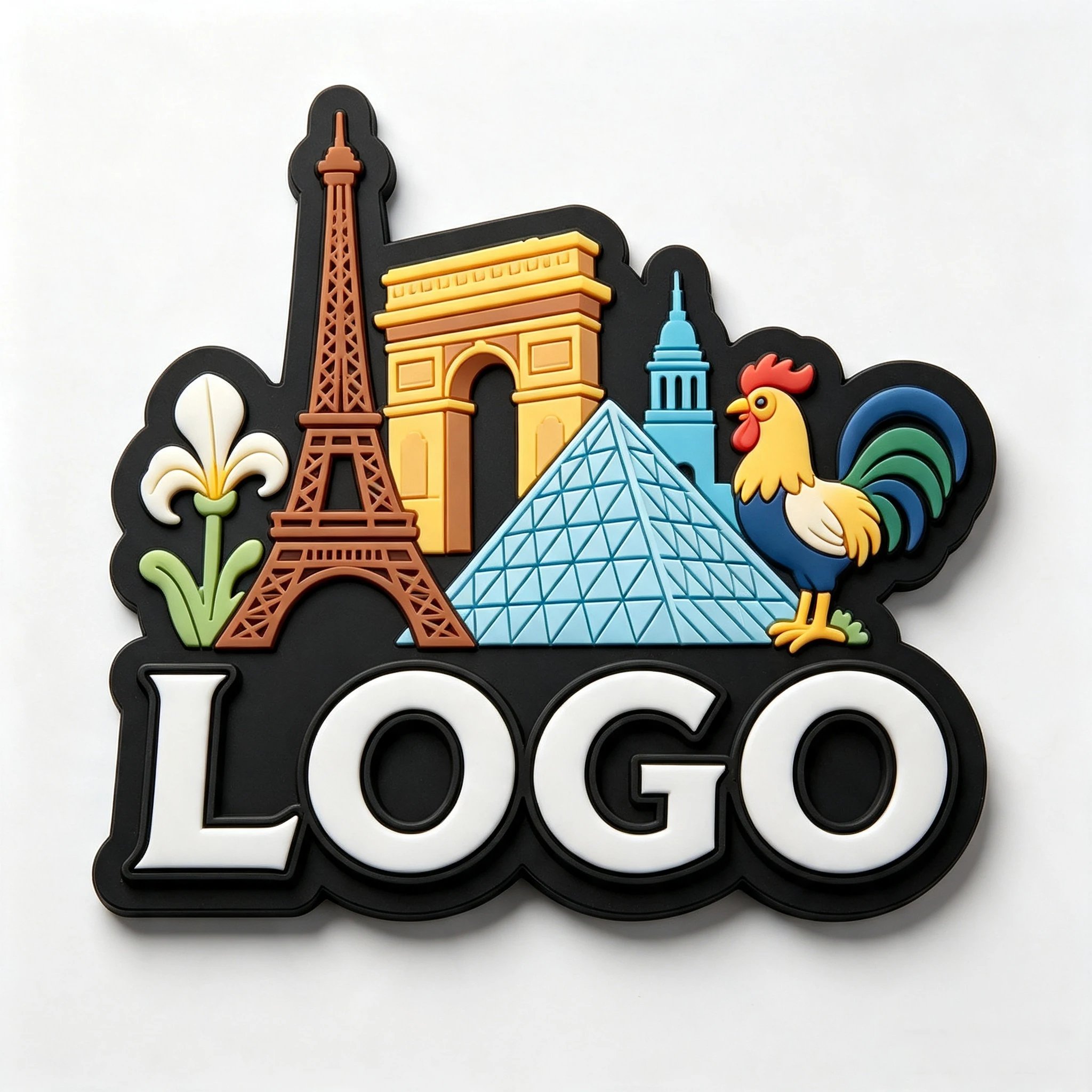 Promotional Fridge Magnet Maker Custom Logo Souvenir Sticker Gifts Magnetic Refrigerator Magnet for Touris Souvenir