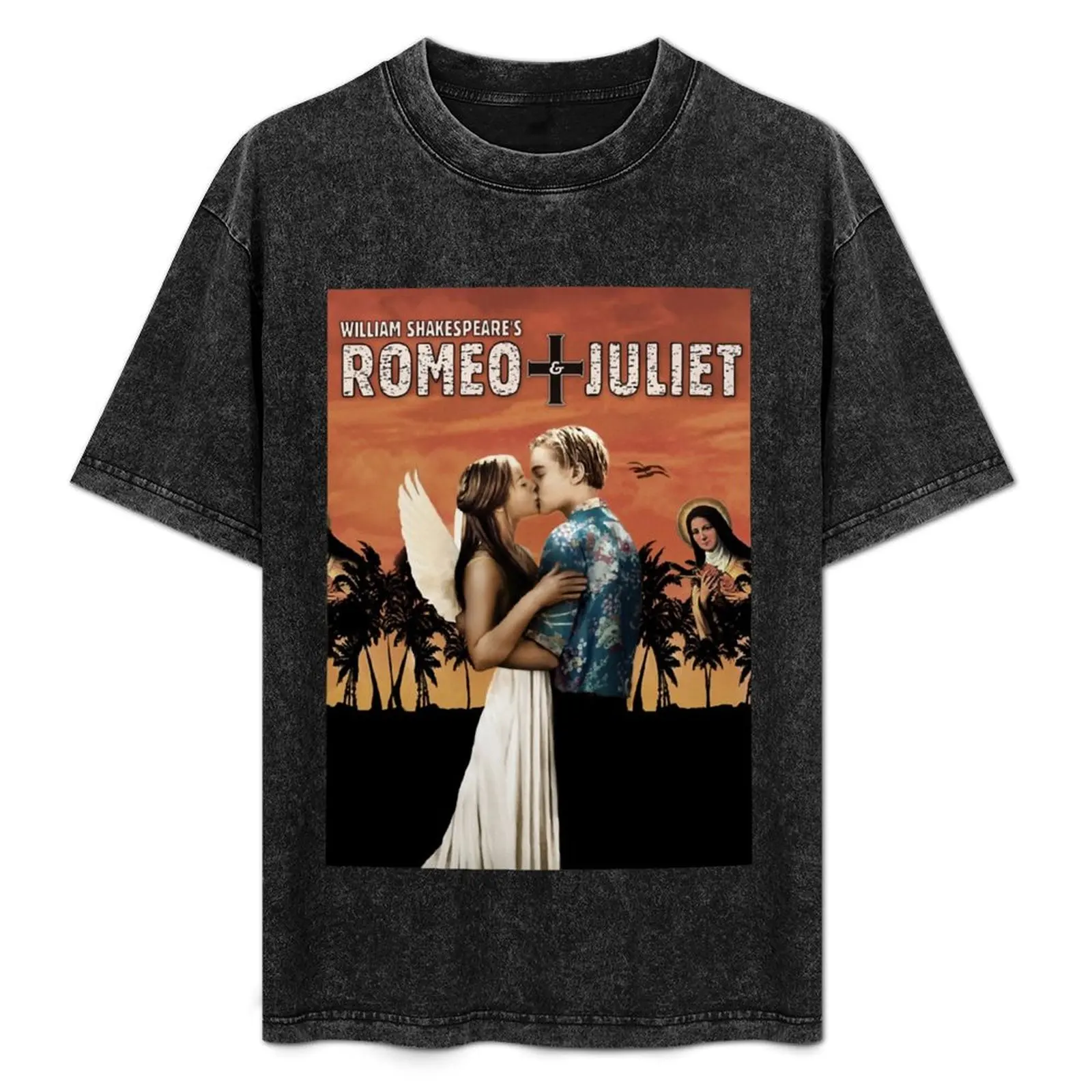 

Romeo + Juliet -1996- Poster Promotion T-Shirt Basic Short Sleeve Cotton Blend T-Shirt