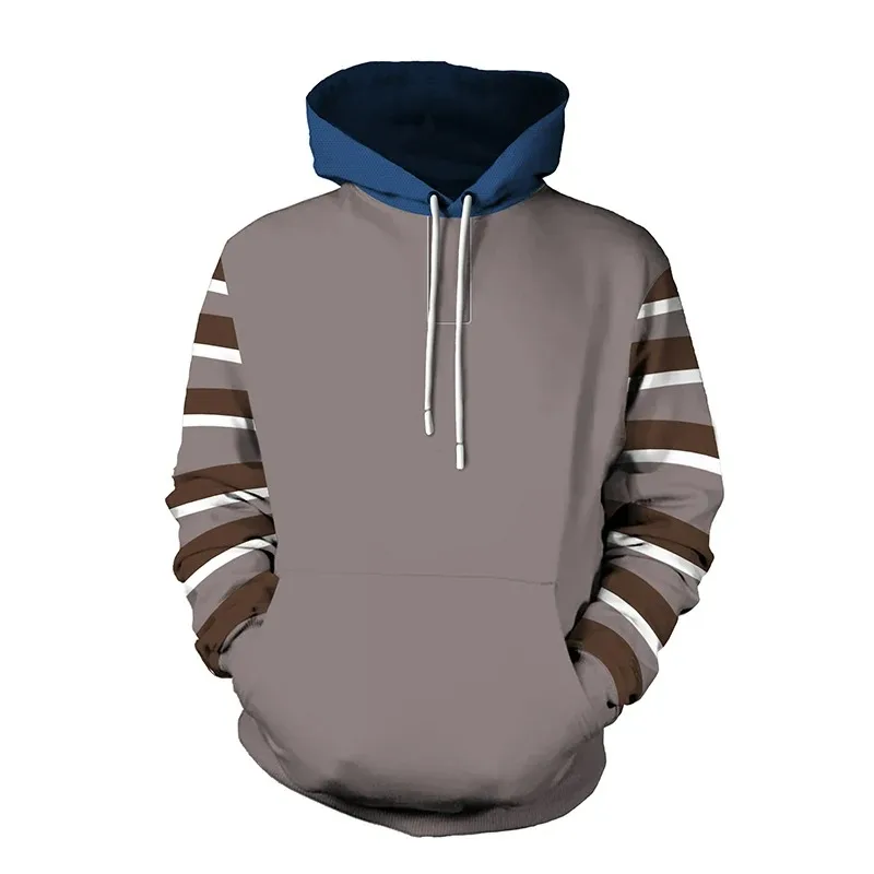 Moletom 3D Creepypasta Ticci Toby, Jaqueta Cosplay, Fantasia de Anime, Moletom Casual Masculino de Outono, Tamanho Grande