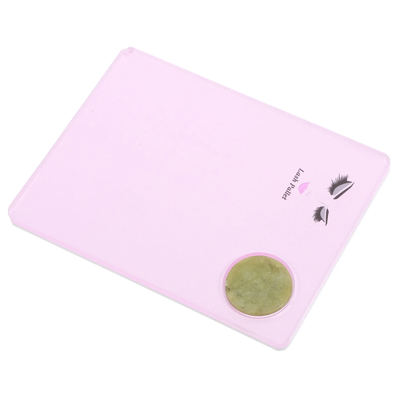 1pc Eyelash Grafting Gasket Pink Compact Smooth Design For Glue Curing Control Lash Extension Tool Beauty Salon Supplies