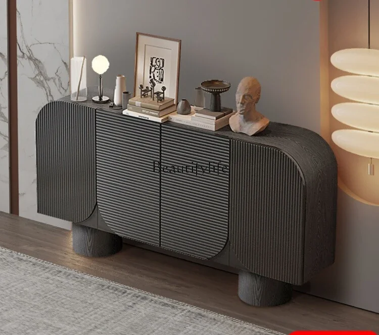 

LJYMedieval entrance cabinet, living room multi-functional storage partition retro decorative cabinet