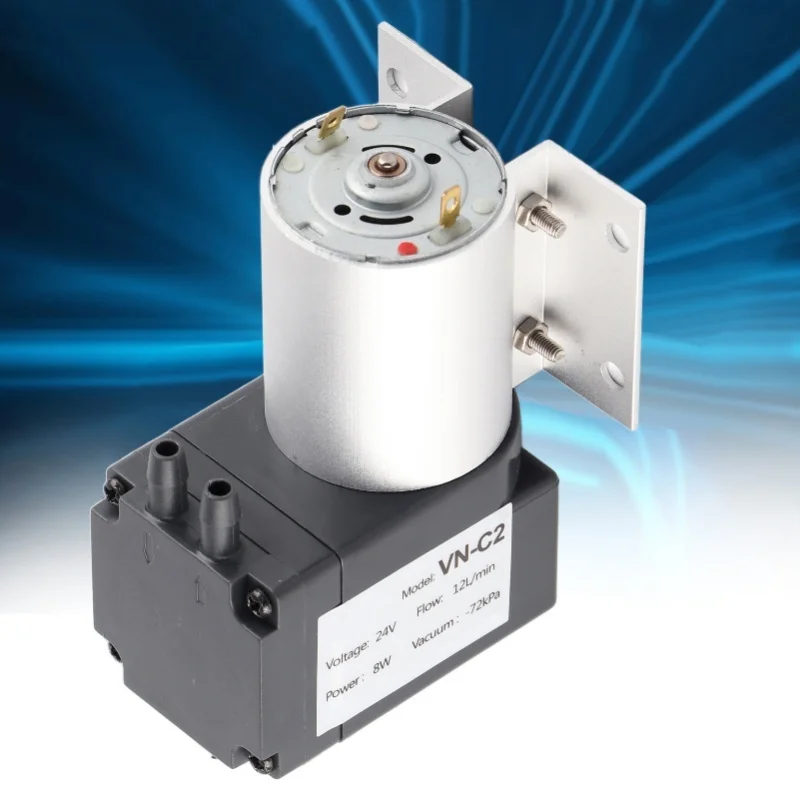 Vacuum Pump Large Power Negative Pressure Suction Pump With Stand -72kpa 8w 12l Min (DC24V )