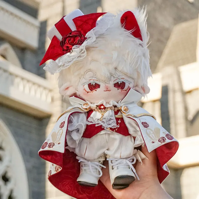 20cm Plush Toy Doll Costume Cosplay Vampire Noble Duke Costume Cloak Eye Mask Accessories For Men And Women\'s Birthday Gifts