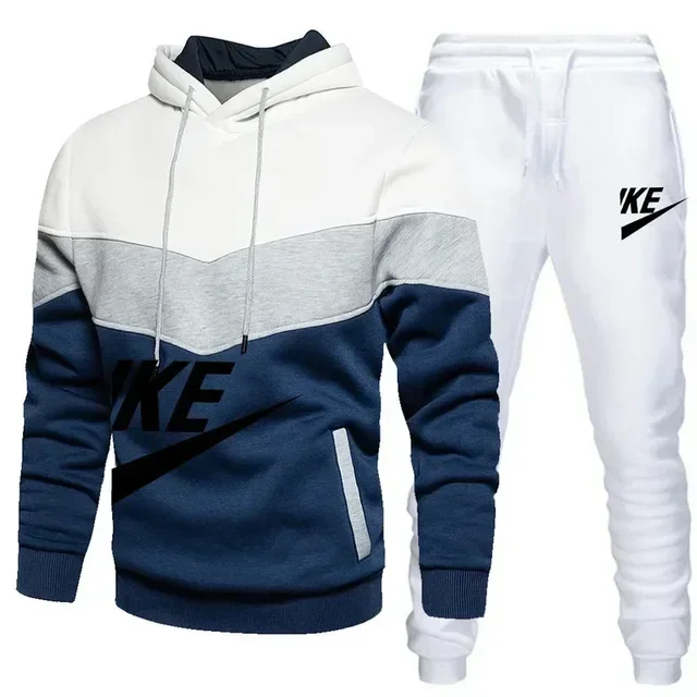 2025 New Men's Autumn and Winter Set: hoodie + casual sport pants, fashionable men's sportswear brand sportswear set