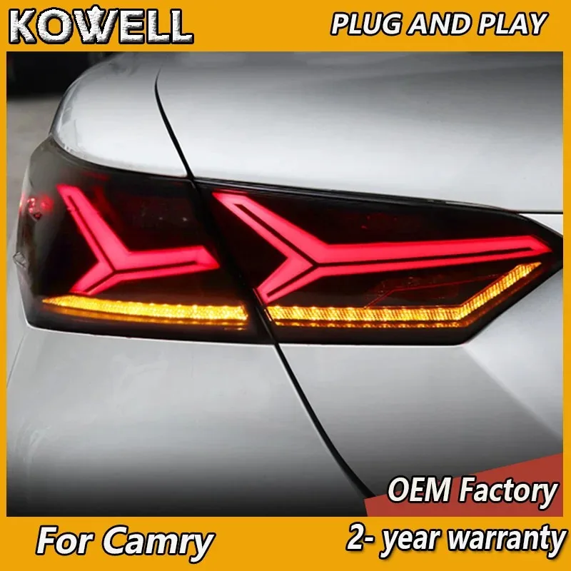 Car Styling for Toyota Camry Tail Lights 2018-2021 Camry Taillights Rear DRL Fog Brake Turn Signal Reversing