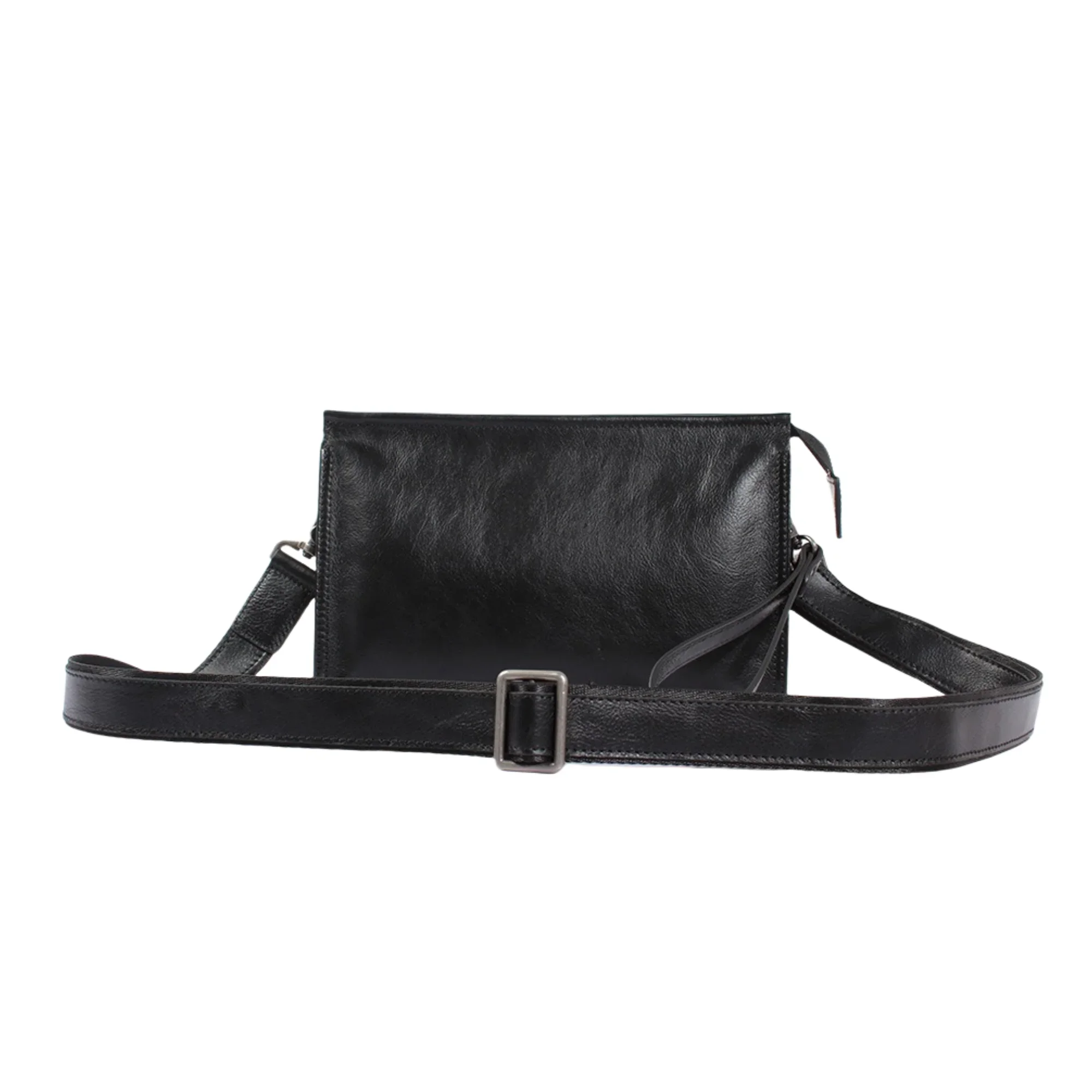 New Men's Genuine Leather Clutch Bag Business Phone Pocket Card Holder Long Wallet for Men Commuter Small Shoulder Crossbody Bag