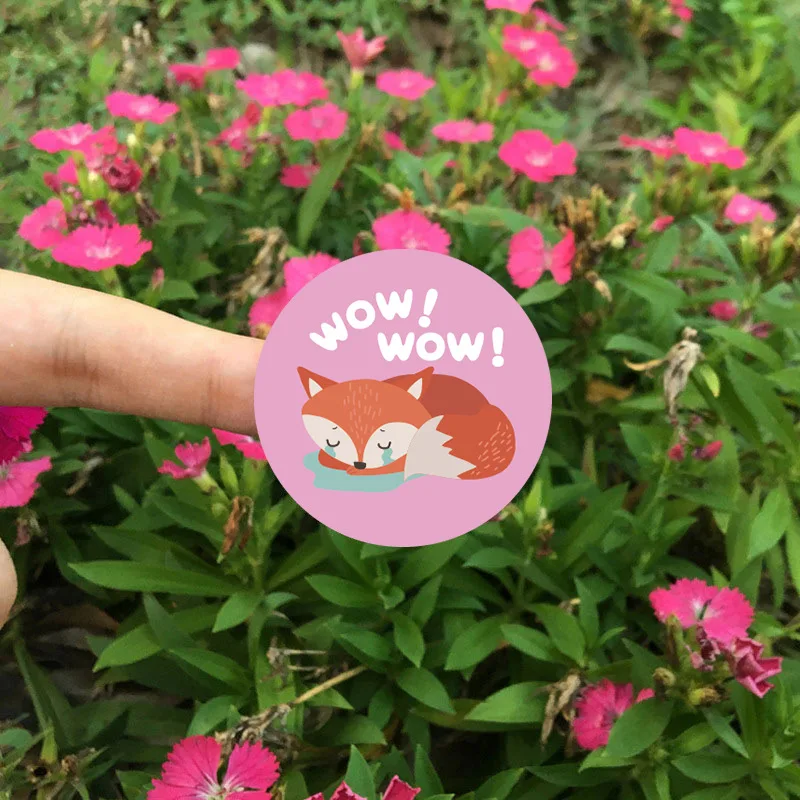 500pcs Cute Animal Reward Stickers Roll with Word Motivational Stickers for School Teacher Kids Student Stationery Stickers Kids
