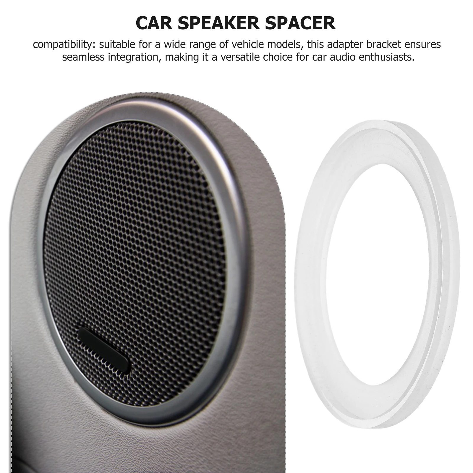 

Car Speaker Spacer Rings Acrylic Mounting Bracket For Multiple Vehicle Models Automotive Audio Upgrade Kit - Speaker