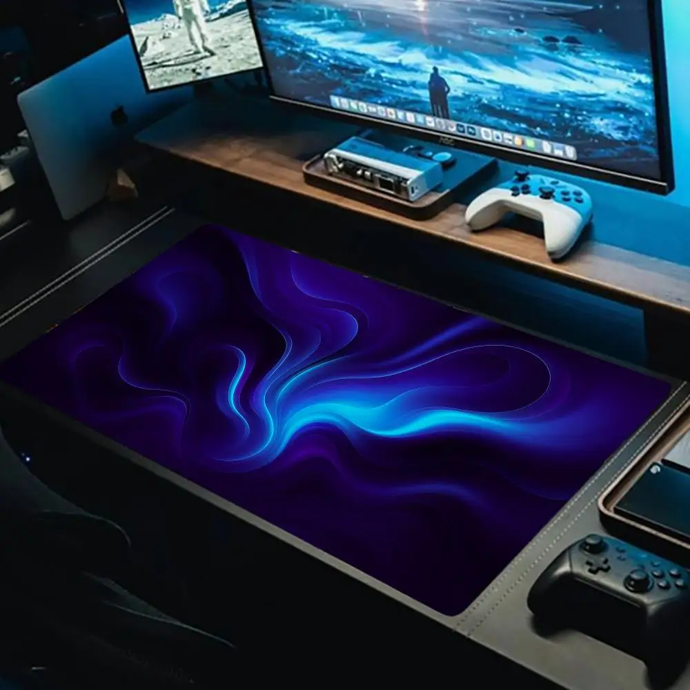 

Синий жидкий коврик для мыши, компьютерные аксессуары, офисные игровые коврики XXL, настольные коврики, резиновые противоскользящие коврики для игровой клавиатуры, коврики для мыши, настольные коврики 40x90