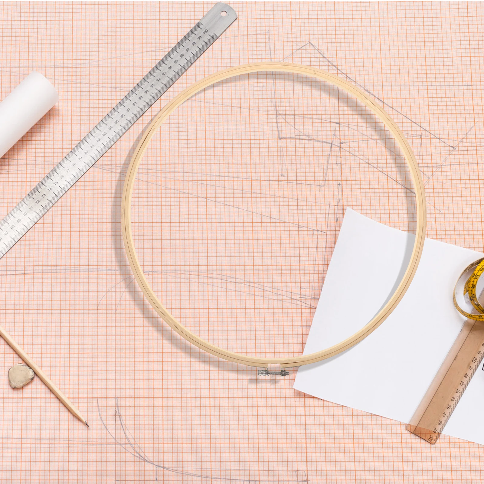 

1Pcs 36Cm Bamboo Embroidery Hoop Frame DIY Craft Ring for Cross Stitch Handmade Art Quilting Decoration Set Embroidery Hoop