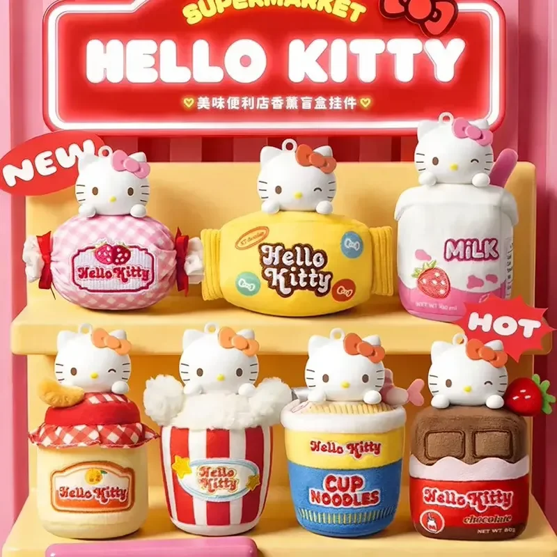 

Hello Kitty Aromatherapy Blind Box Doll Pendant Delicious Convenience Store Hanging Ornament Birthday Gift For Women