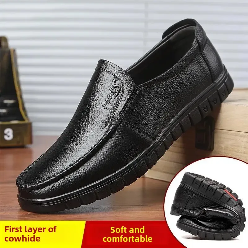 جديد 2022 أحذية رجالية جلدية غير رسمية قابلة للتنفس أحذية متعددة الاستخدامات من جلد البقر قابلة للتنفس للقيادة 8823