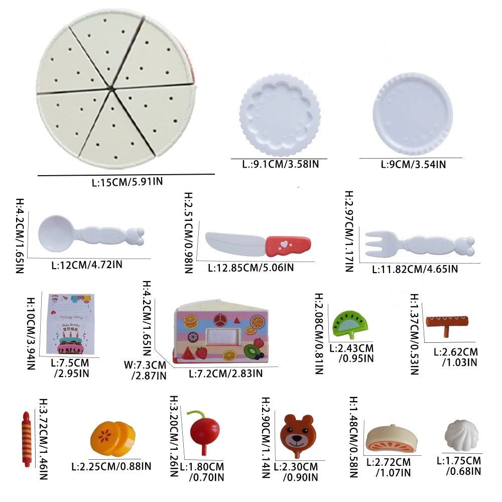 85 قطعة من ألعاب كعكة عيد الميلاد للأطفال، مجموعة ألعاب المطبخ مع موسيقى خفيفة للتعليم المبكر