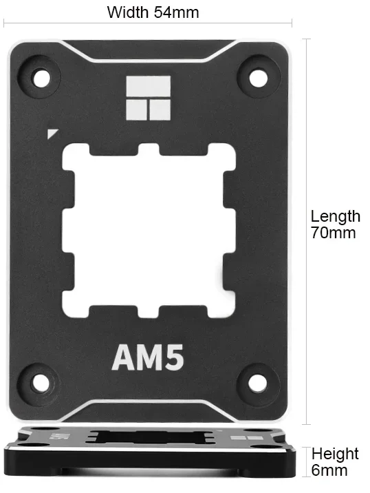 Thermalright AMD-ASF PRETO VERMELHO AM5 Estrutura segura Almofada de isolamento de alumínio Suporte de fixação de segurança