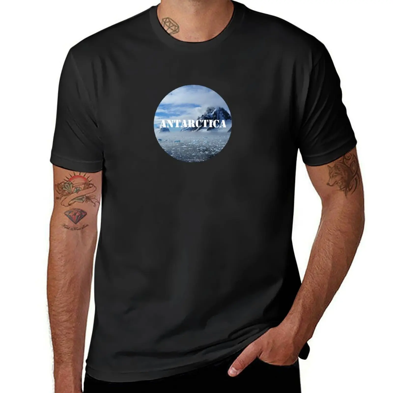 

Antarctica T-Shirt plain oversizeds new edition t shirts for men graphic