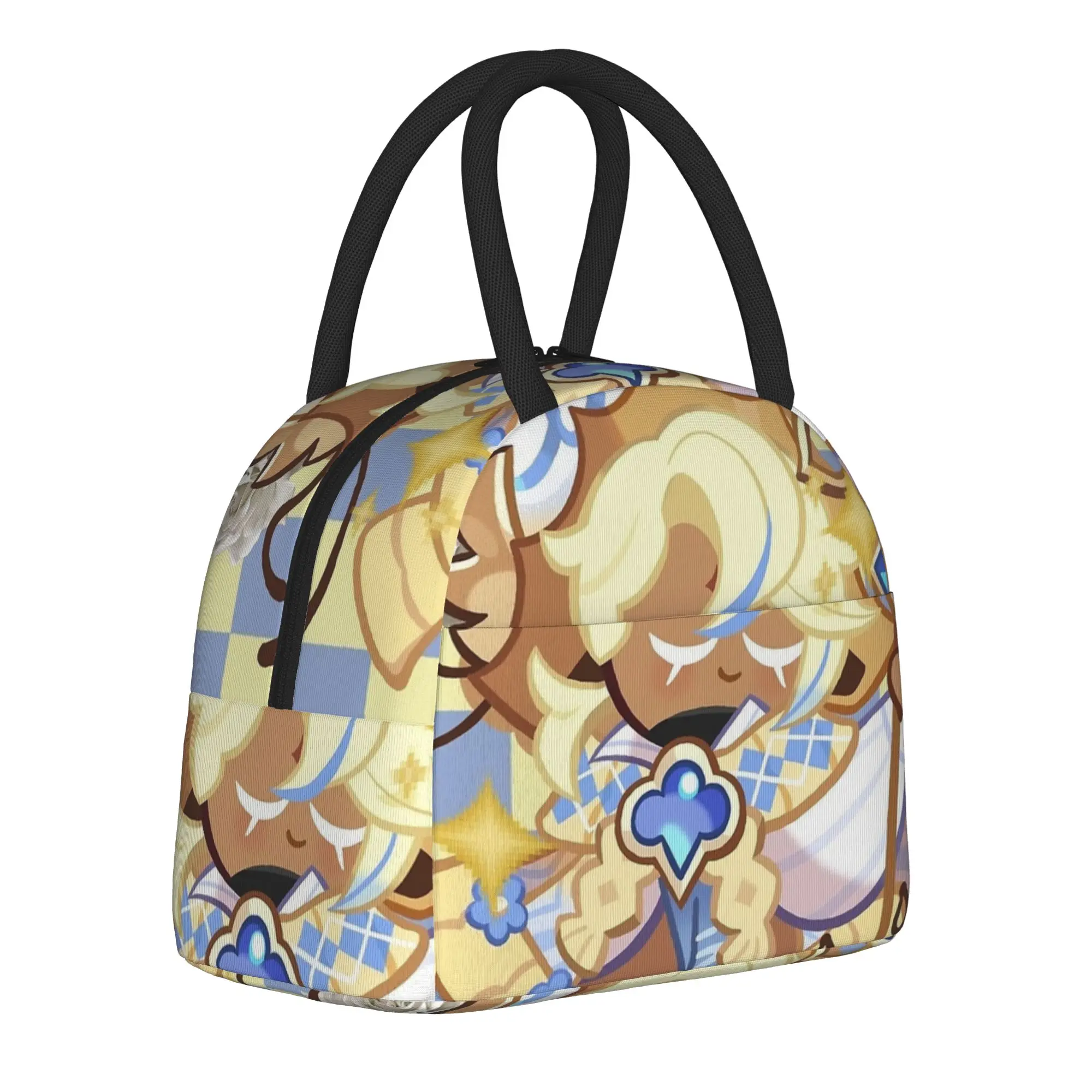 Pure Vanilla Cookie  Insulated Lunch Bag Thermal Bag Meal Container Cookie Run Kingdoms Large Tote Lunch Box for Men Women