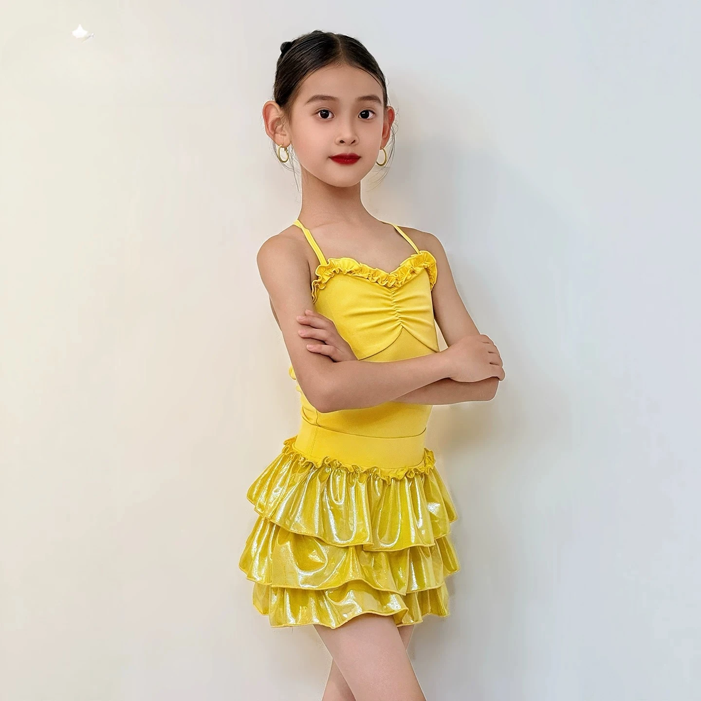 children's-girls-latin-dance-costume-2026-spring-summer-new-style-high-quality-girls'-training-and-performance-costume-set