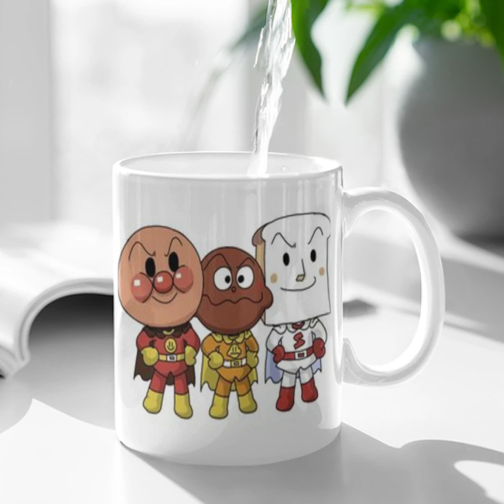 Anime A-Anpanman Classic Vintage Coffee Milk Cup Mocha  Mug Kawaii Cups Original Mugs 11oz