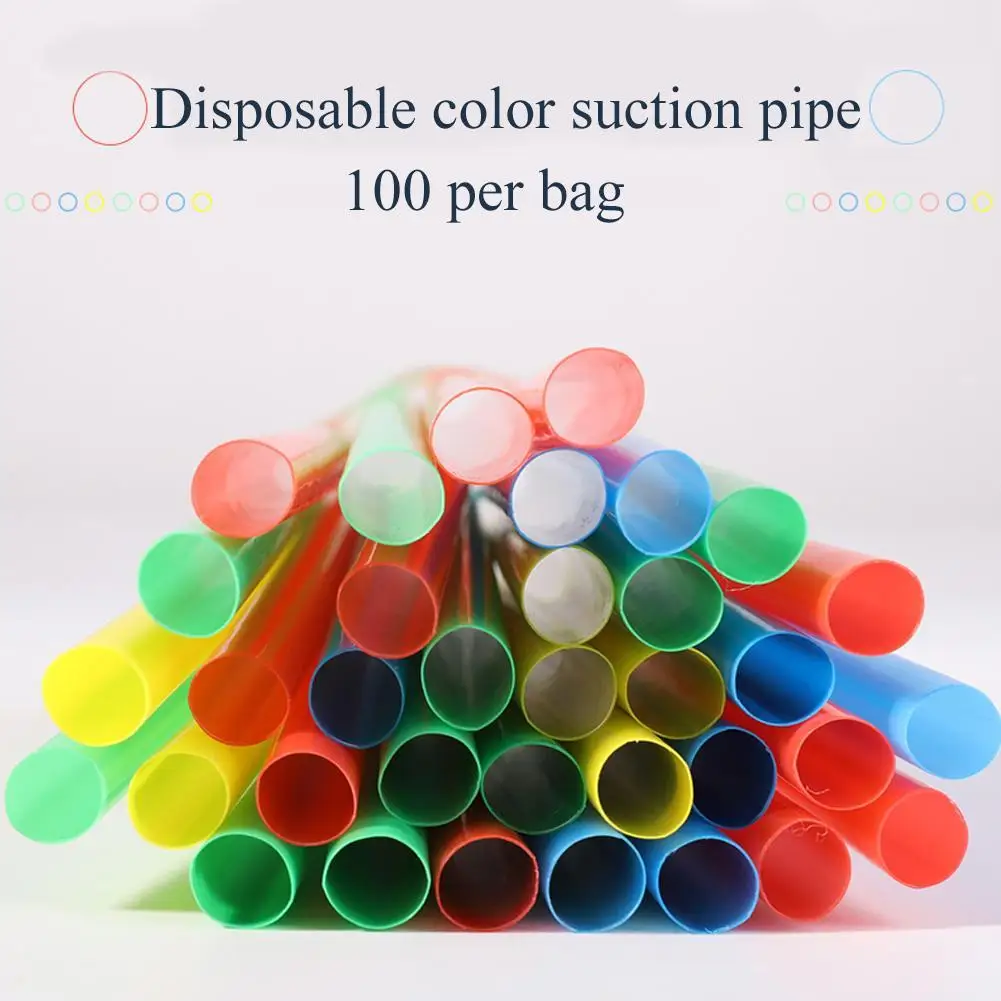 50PCS Disposable Jumbo Colored Straw Pearl Milk Tea Supplies Juice Party Drinking Bubble 19cm Drink Beverage Tea Straw N5Q7 - Image 5