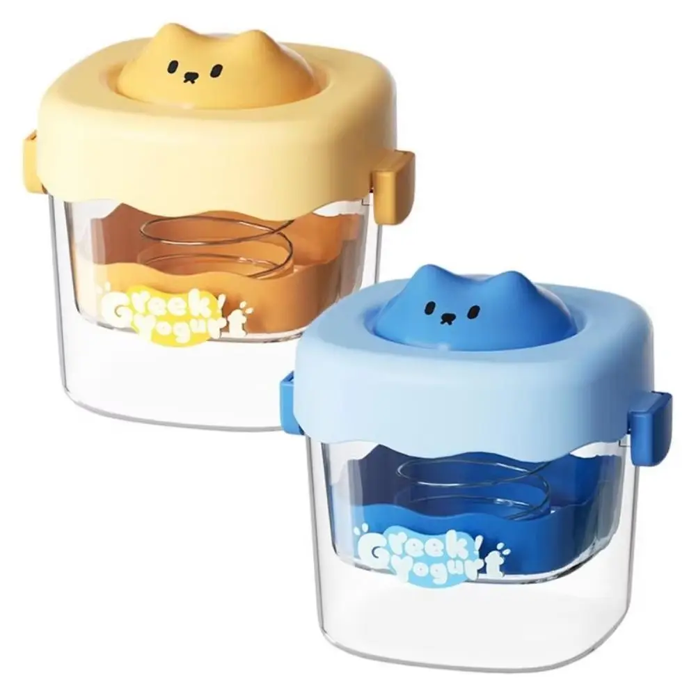 

Press Type Greek Yogurt Filter Cartoon Fine Mesh Yogurt Separation Strainer Easily Separation Water Draining Thick Yogurt Maker
