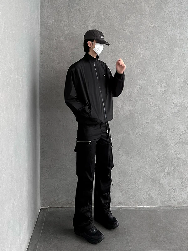 

Мужские рабочие брюки Bla Elastic, весенне-осенние, прямого кроя, с большими карманами, CleanFit, повседневные, молодежные, стильные