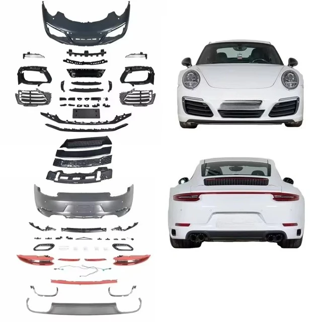 

STLF Suitable for 2012-2015 911.1 Upgrade 2016-2019 911.2 Body Kit Upgrade Front and Rear Bumpers