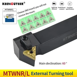 1pc MTWNR1616H16 MTWNR2020K16 MTWNL2525M16 External Turning Tool Holder TNMG Carbide Inserts MTWNR/L Lathe Cutting Tools Set