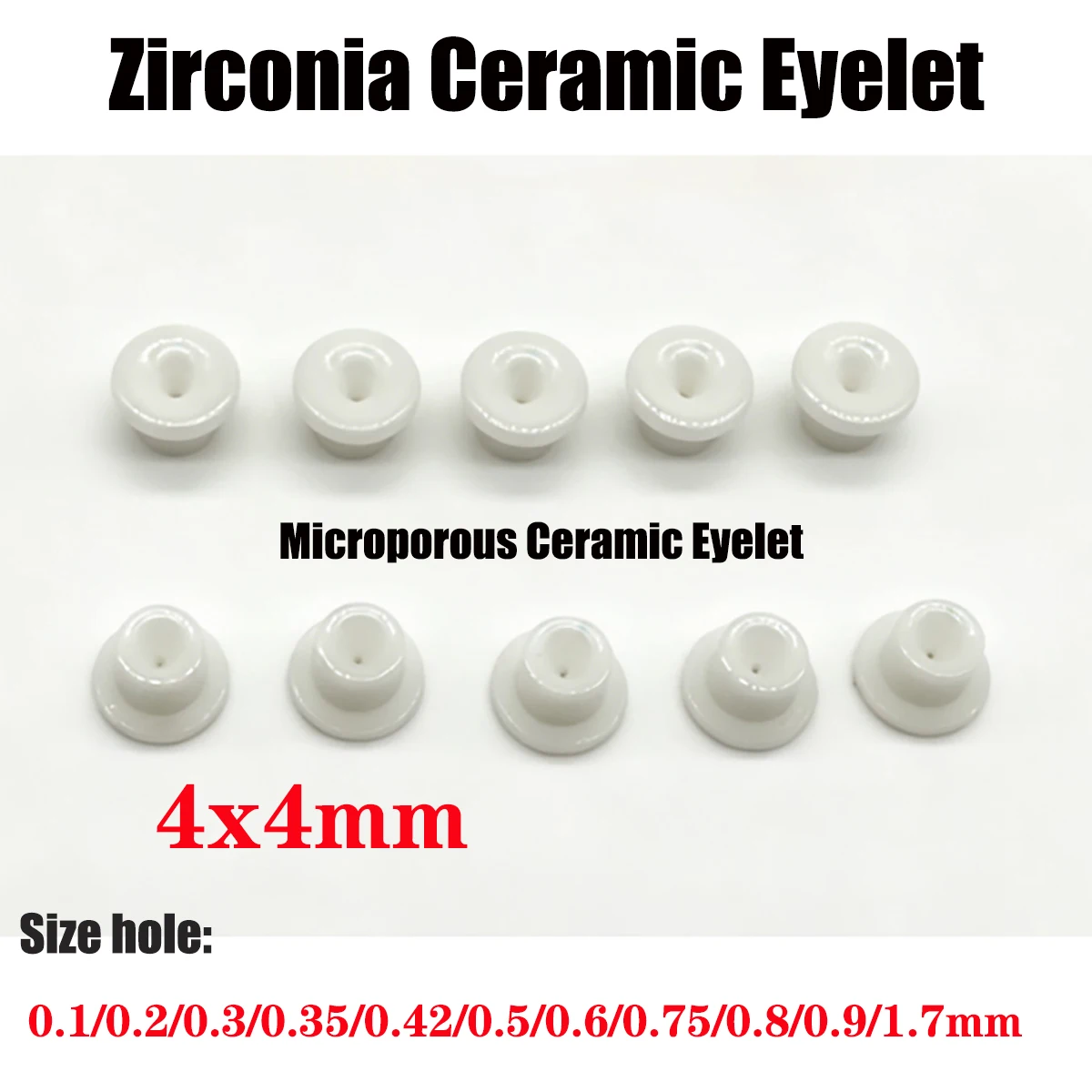 Yarn Guide Alumina Ceramic Eyelet 4x4mm for Textile Dryer Machine