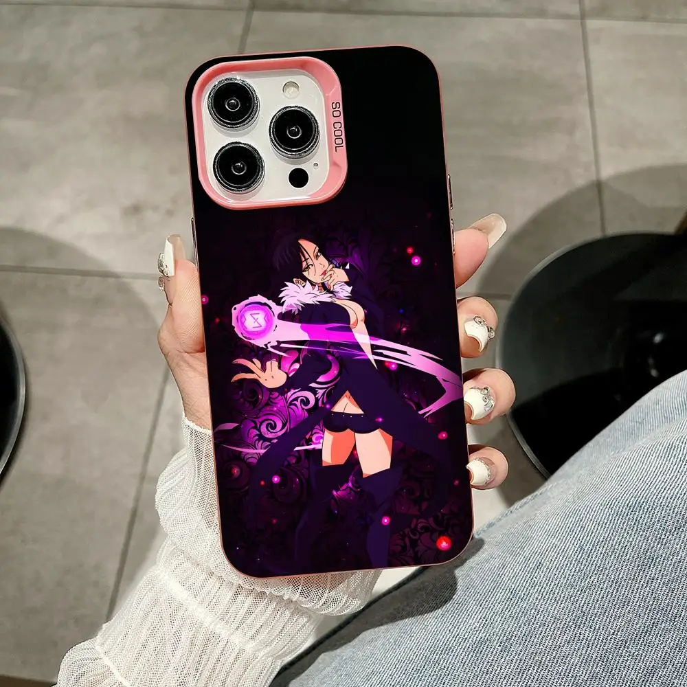 Seven Deadly Sins Merlin Phone Case for iPhone 17 16 15 14 13 12 11 X XR XS Air Pro Max Plus Pink Colorful Silver Cover - view 6