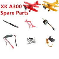 WLtoys XK A300 RC Airplane Spare Parts Propeller Motor Servo Landing Gear Fairing Main Board ESC Body Shell Wing Receiver