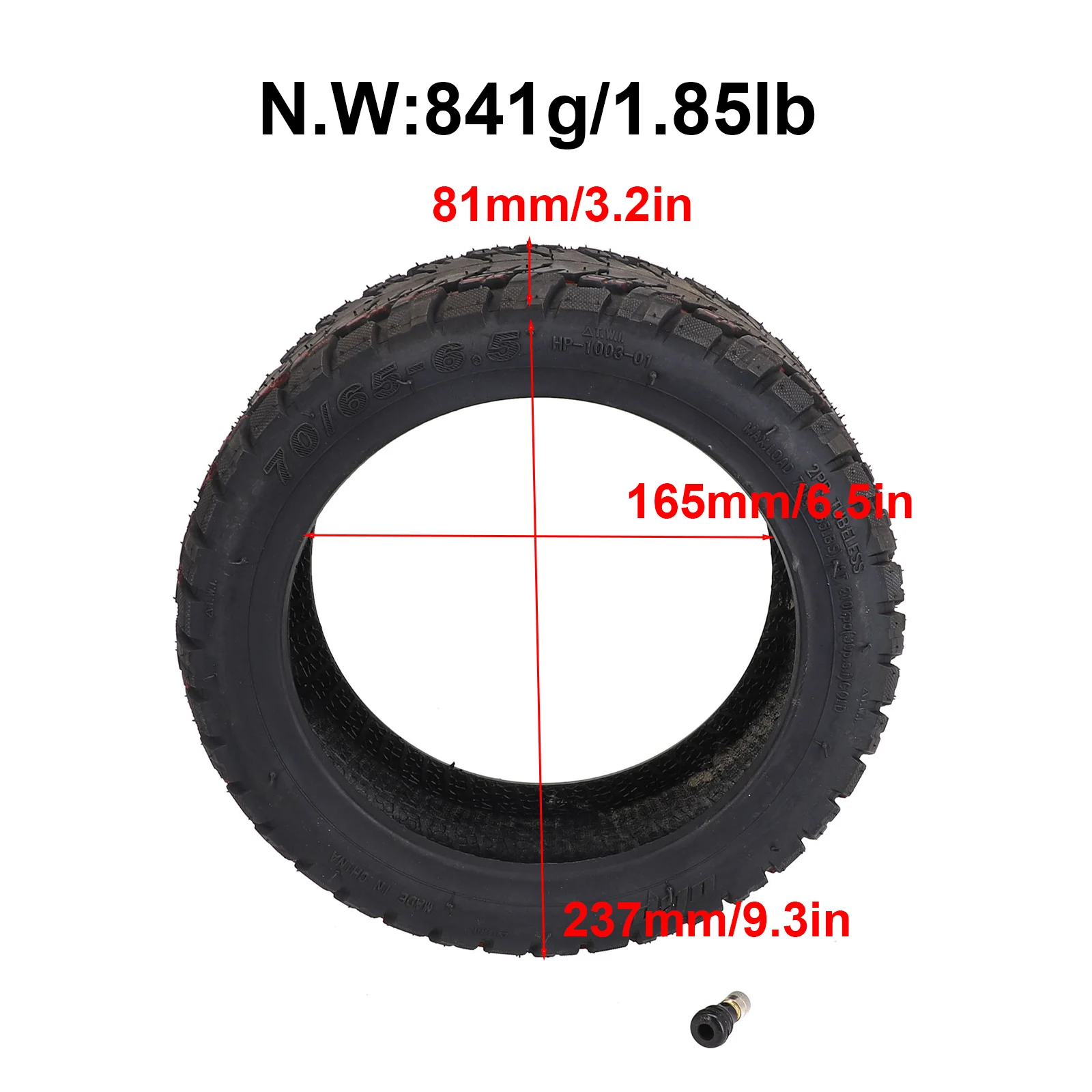 Tyre Tubeless Tire 10 Inch 10x2.75-6.5 Cycling Parts Electric Scooter Accessories Off-road Tire 70/65-6.5 High Quality Hot Sale