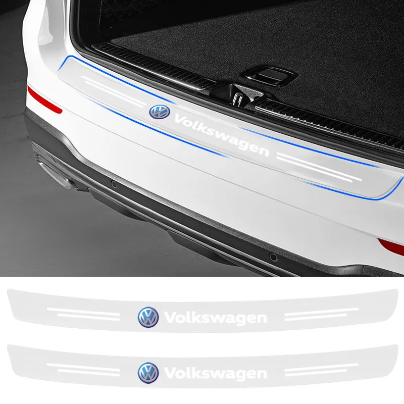 

Car Trunk Rear Bumper Trim Guard Plate Protector Sticker for VW Golf 7 MK7 Tiguan MK2 for Seat Ateca Leon FR Ibiza Skoda Octavia