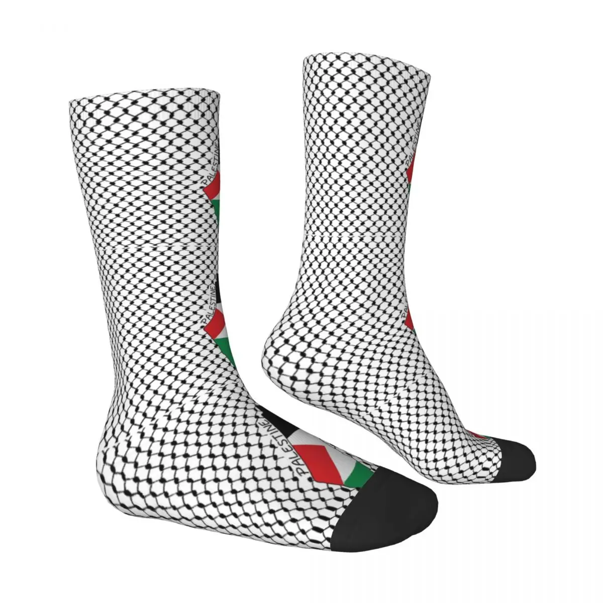 Palestine Flag Socks Kufiya Hatta Modern Stockings Adults Men Quality Skateboard Socks Winter Graphic Anti Slip Socks