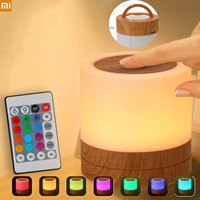 Xiaomi Wireless LED Usb Night Lamp Touch Dimmable Portable Camping Light Rechargeable For Bedroom Bedside Table Mood RGB Lamp