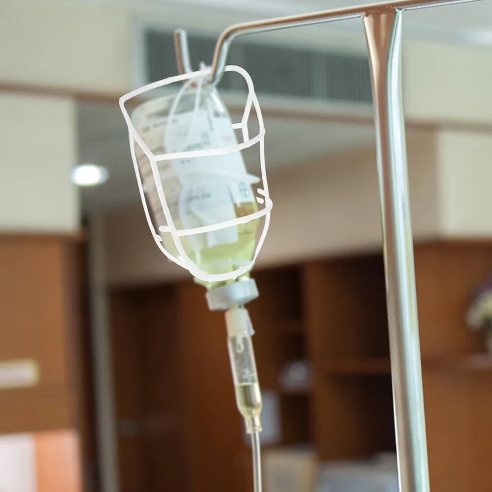 10Pcs Lightweight Reusable Infusion Hanging Net Cover for Saline Solution Bottles Pole Mountable Infusion Rack Hanger Cover