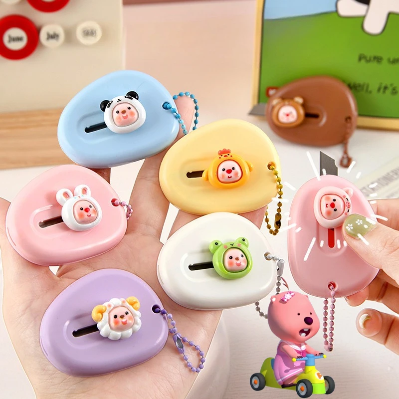 

Loopy Mini Cloud Utility Knife Portable Cartoon Girl Paper Cutter Unpacking Office Knife Beaver Anime Student Stationery Cutting