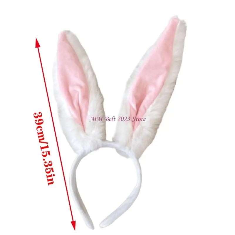 49ME Grote Konijntjes Oren Haarband voor Vrouwen Meisje Mode Hairhoop voor Cosplay Party Festival Gelegenheid Pasen Party
