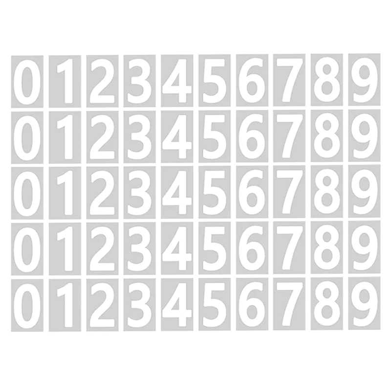 digital stickers Mailbox Numbers for Outside, 10 Sets 0-9 Reflective Number Stickers with Sticky