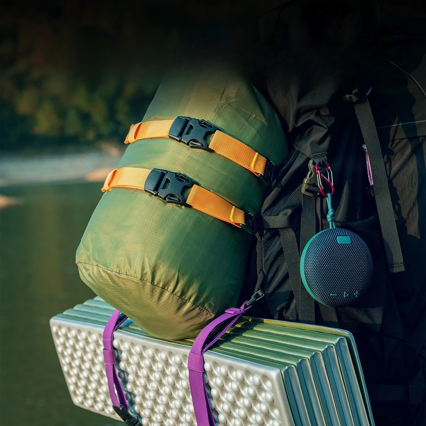 Hiking Mountaineering Backpack External Buckle Outdoor Multi