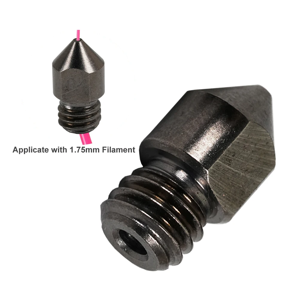 2/5/10PCS MK8 Düsen aus gehärtetem Stahl 0,2 0,4 0,6 0,8 1,0mm M6 Gewinde 1,75 MM Filament für 3D-Drucker Hotend CR10 Ender3 – Detail 4