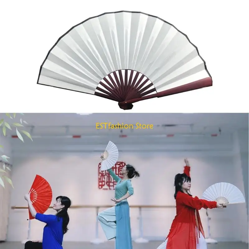 Y5GC Folding Cloth Bamboo Folding Handheld for Wedding,Party Decors