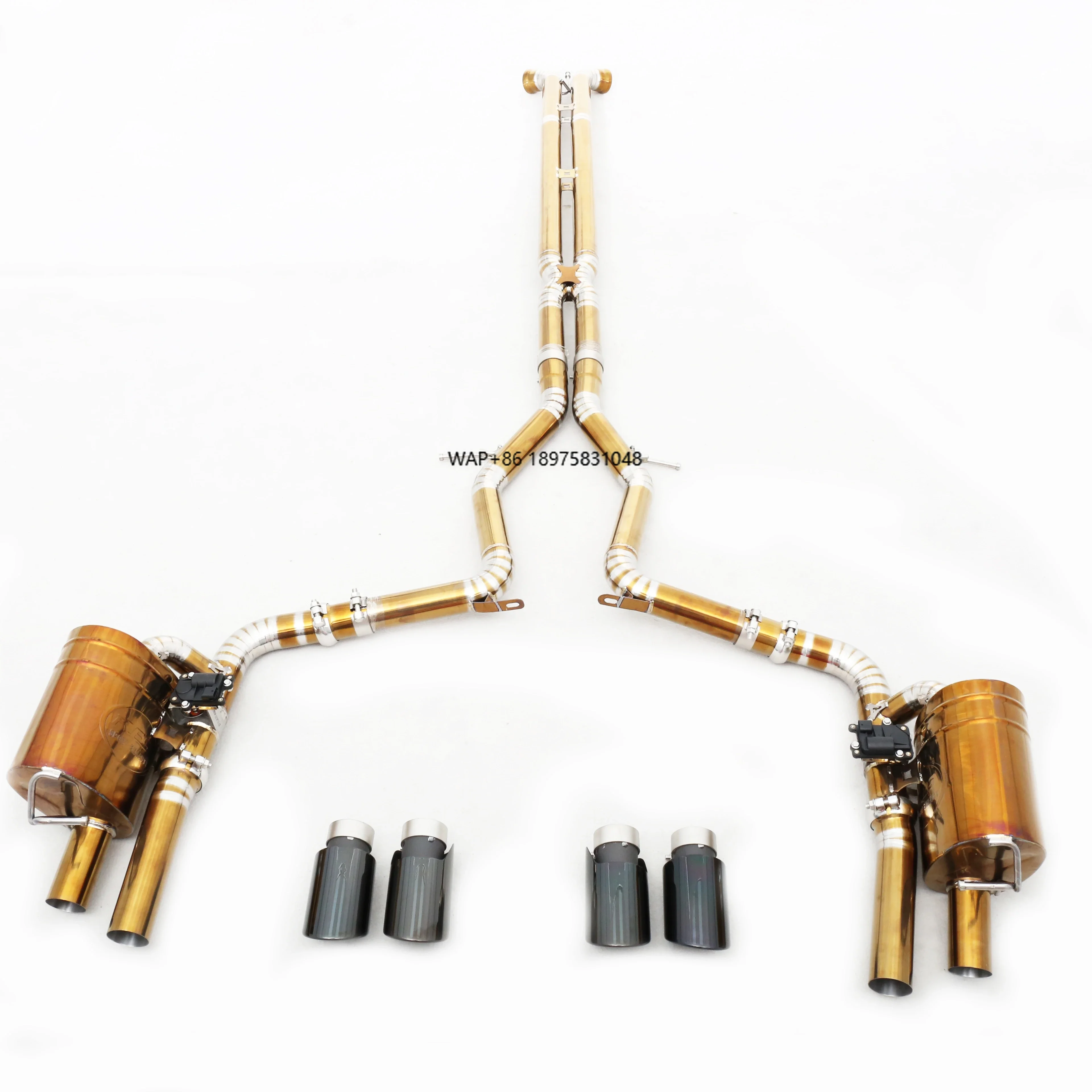 Premium Quality Custom 304 Stainless Steel/Titanium Valved Exhaust System 2.9T Exclusive Exhaust Pipes
