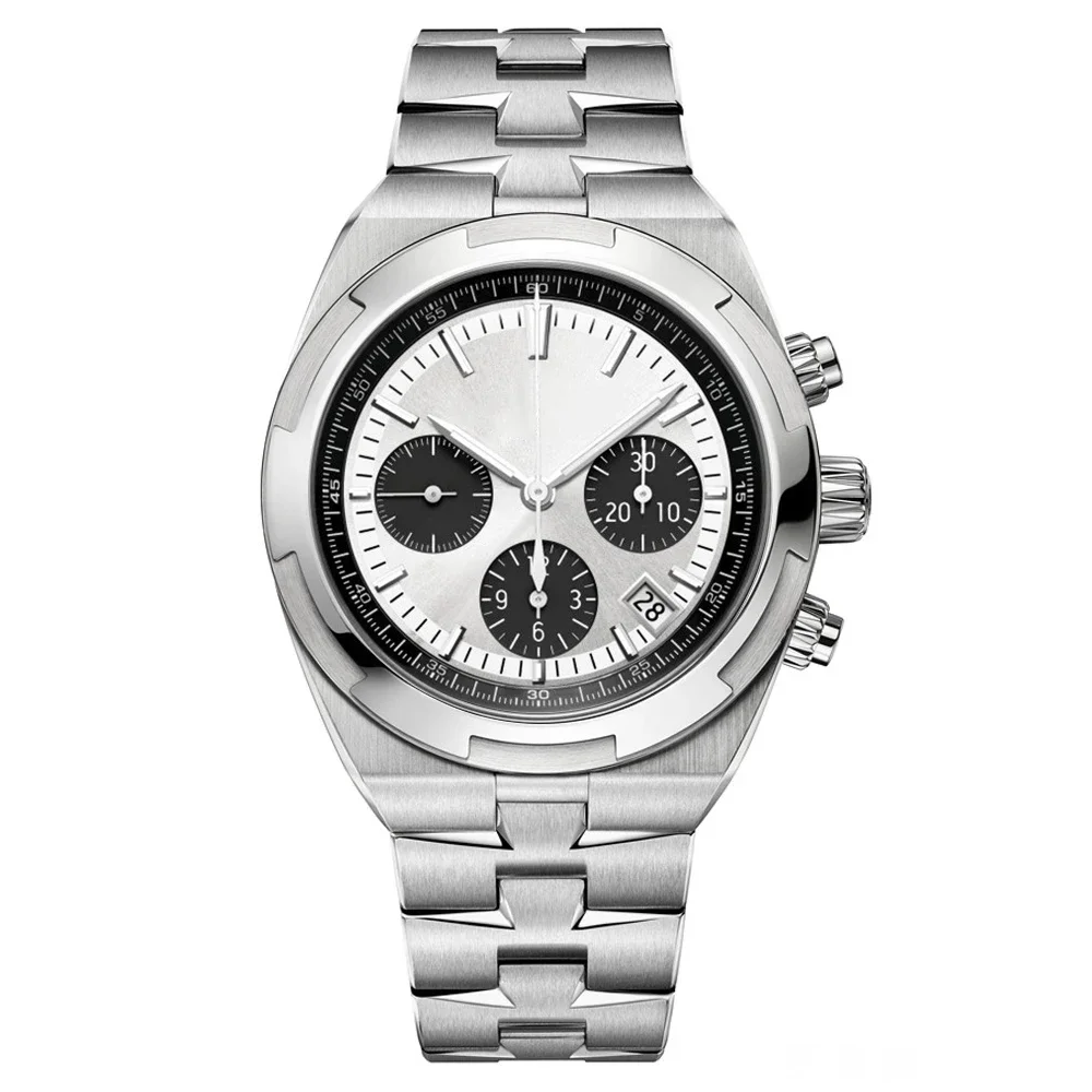 ساعة يد رجالية أوتوماتيكية أوتوماتيكية فاخرة مقاس 41 ملم من الفولاذ المقاوم للصدأ باللون الأسود والأزرق