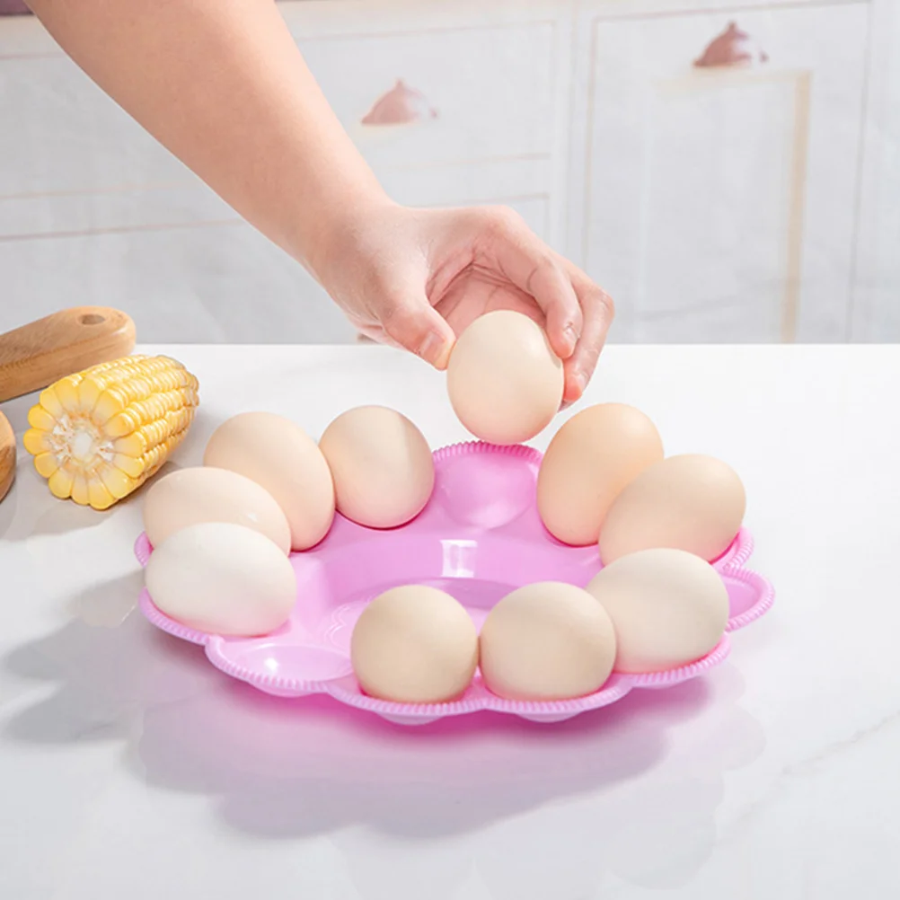 Eggs Dispenser Storage Tray Food Containers with Lids Chicken Nuggets Plastic Holders Rack