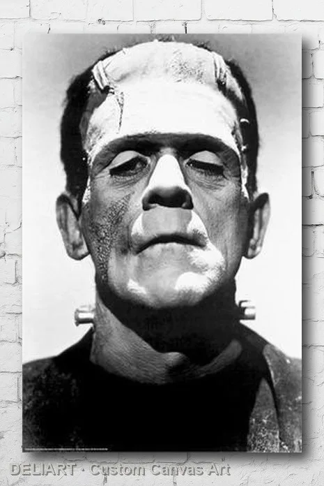 

FRANKENSTEIN - BORIS KARLOFF Canvas Poster SHRINK WRAPPED MOVIE (1931) Custom Size Available Home Decor Room Decoration