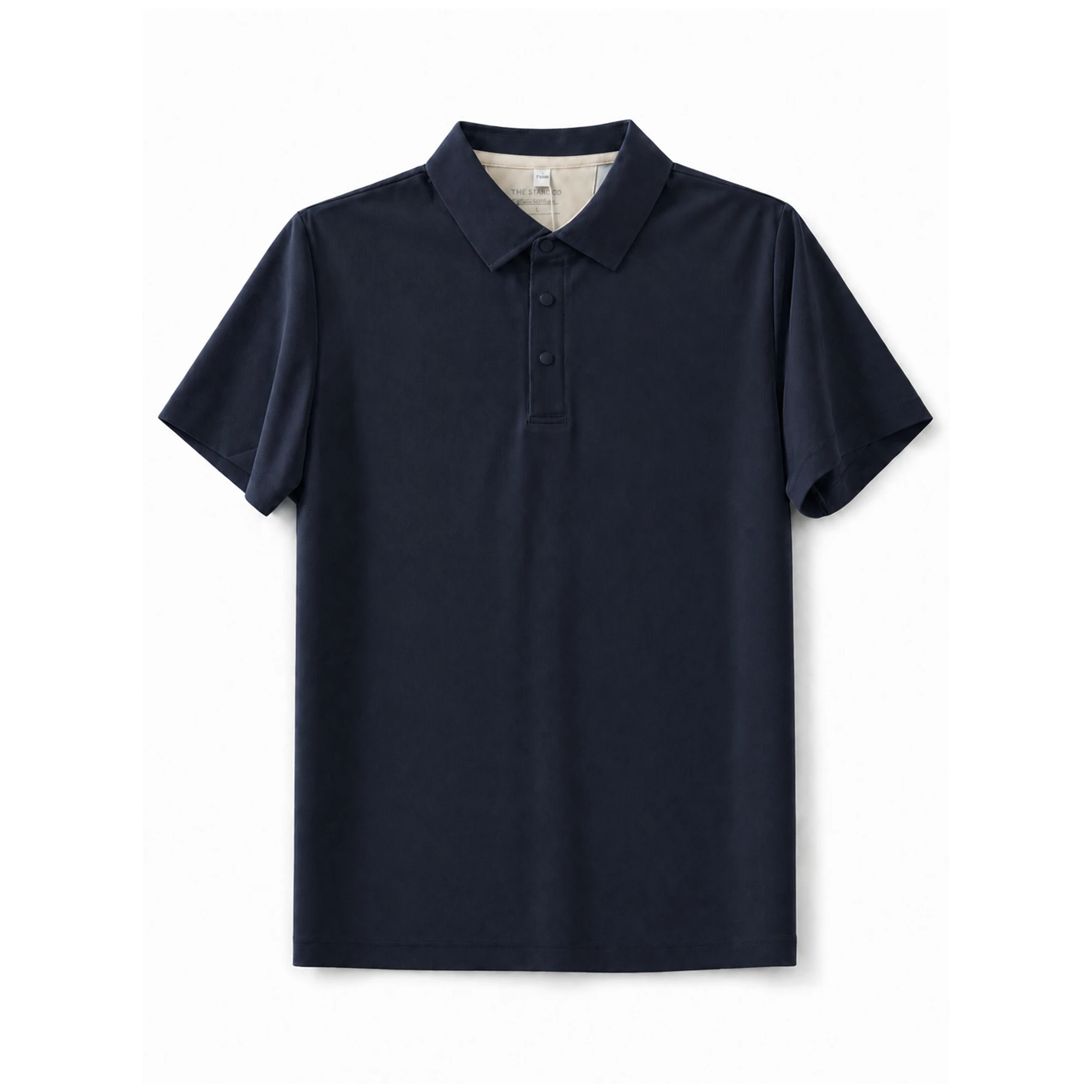 Cool Feeling Polo Shirt for Men - Fine Silk High-end Fashionable Business Casual Thin Collar Quick-drying Solid Color Polo Shirt