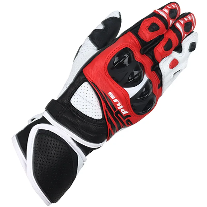 

Two-X Gp Plus R V2 Motorcycle Race Long Gloves Security Protection Windproof Touch Screen Men's Leather Motorbike Glove