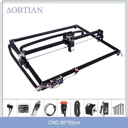 CNC 6550 2-osiowa maszyna grawerująca obszar roboczy 65*50cm 20w grawer laserowy z zatrzykiem awaryjnym do cięcia drewna MDF